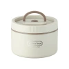 316 stainless steel double-layer insulated lunch box with a sealed lid, microwave oven-safe round lunch box insulated box Application Scenario